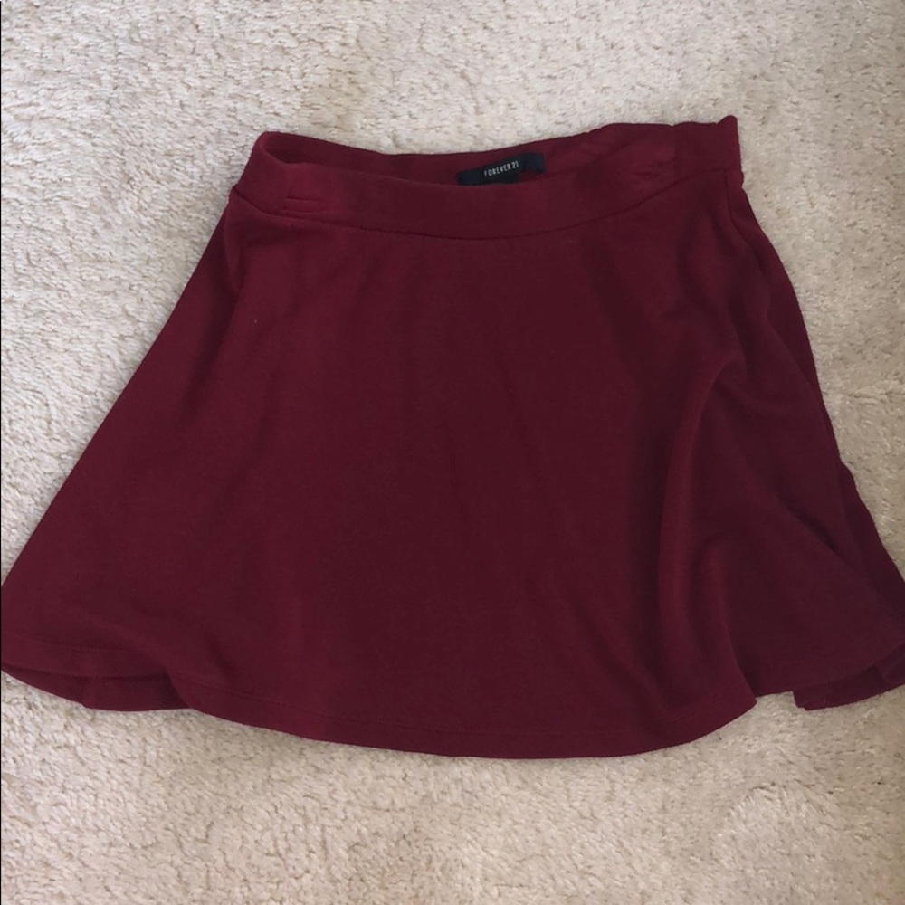 Forever 21 Magenta Circle Skirt